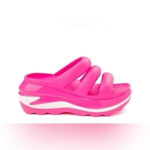 BNWT Crocs Mega Crush Triple Strap Sandals – Pink Crush – Style ID: 521540